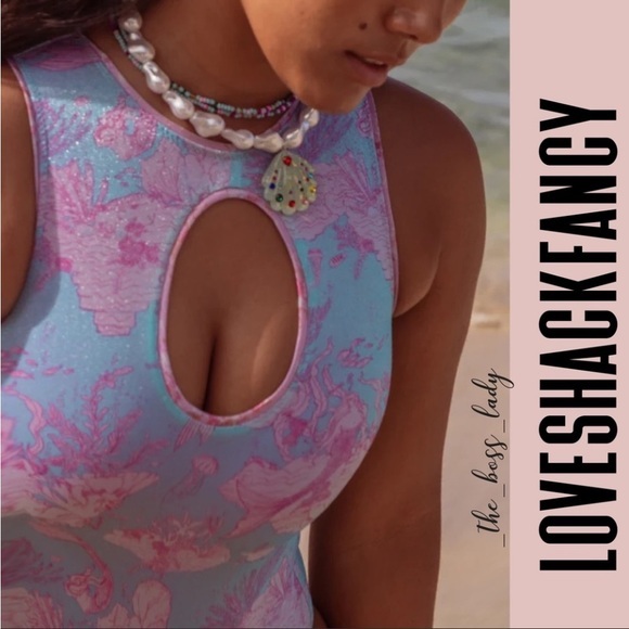 NWT LoveShackFancy swimsuit Medium one piece bodysuit swimwear bikini - Picture 4 of 6